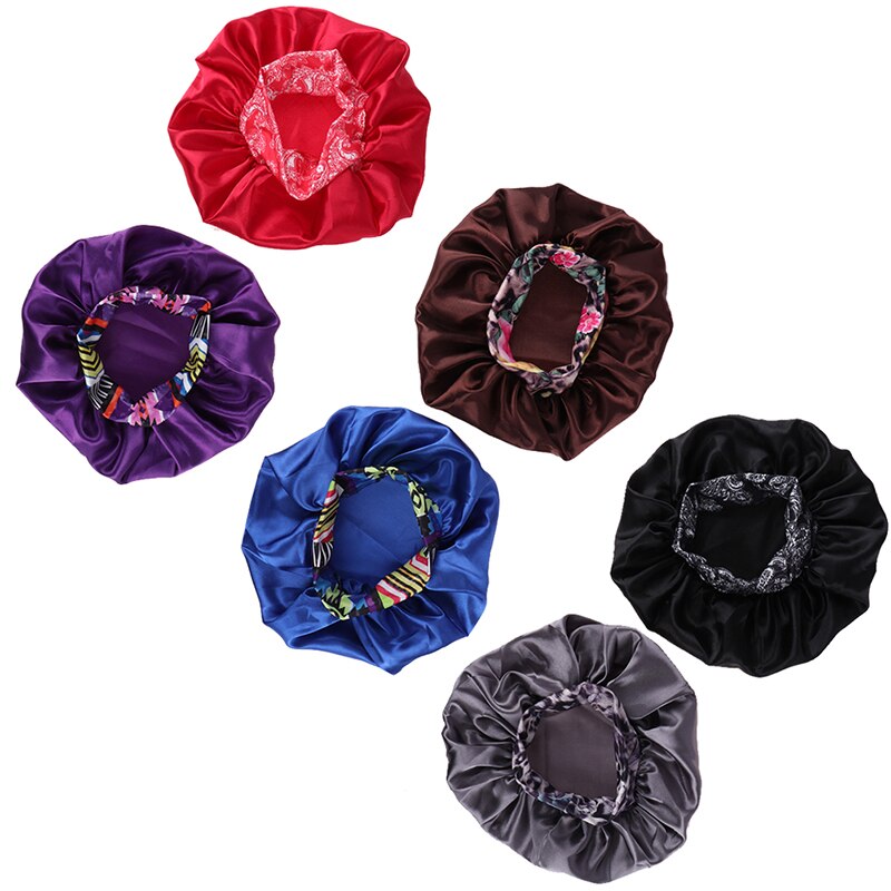Slaapmuts voor dames met afrikaans patroon en ankaraprint, satijnen voering, zacht, extra groot hoofddeksel, hoofddoek voor dames, haarverzorgingshoed