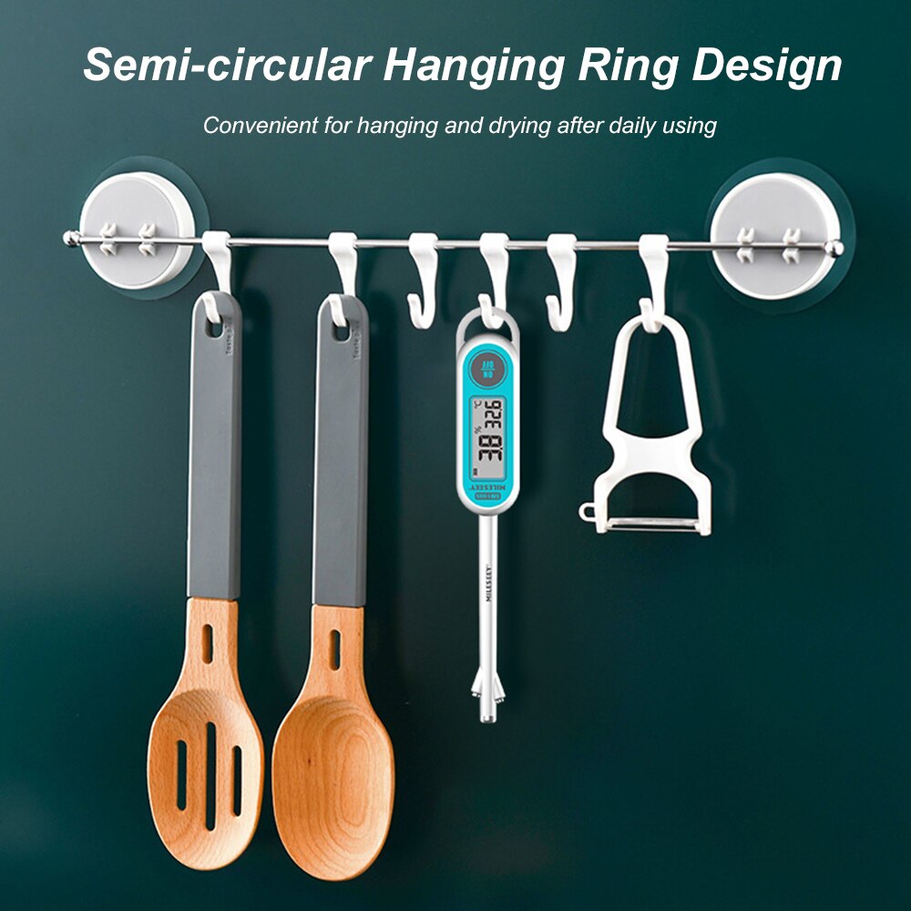 MiLESEEY Digital Multi-point Electric Salinity Meter LCD Salinometer Salt Measuring Device Rechargeable Salimeter Salinograph