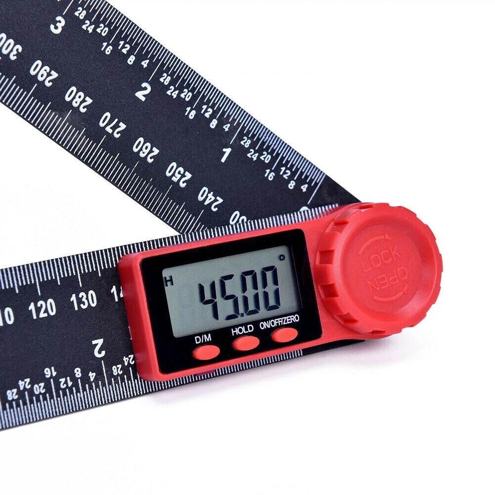 Digital Angle Finder Protractor Ruler 360 Degrees LCD Display Angle Gauge Measure Tools GK99