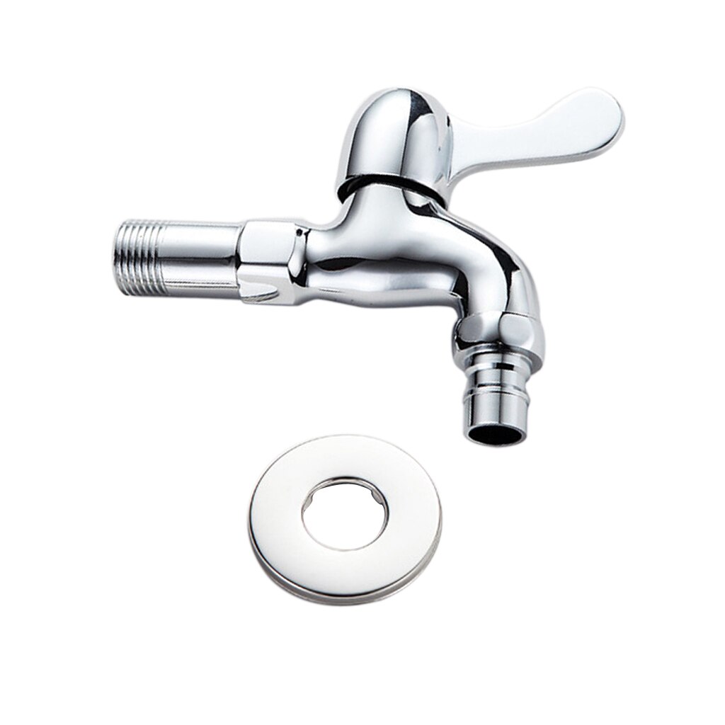 Brass Single Lever Cold Water Taps Wall Mounted Laundry Tray Garden Faucet