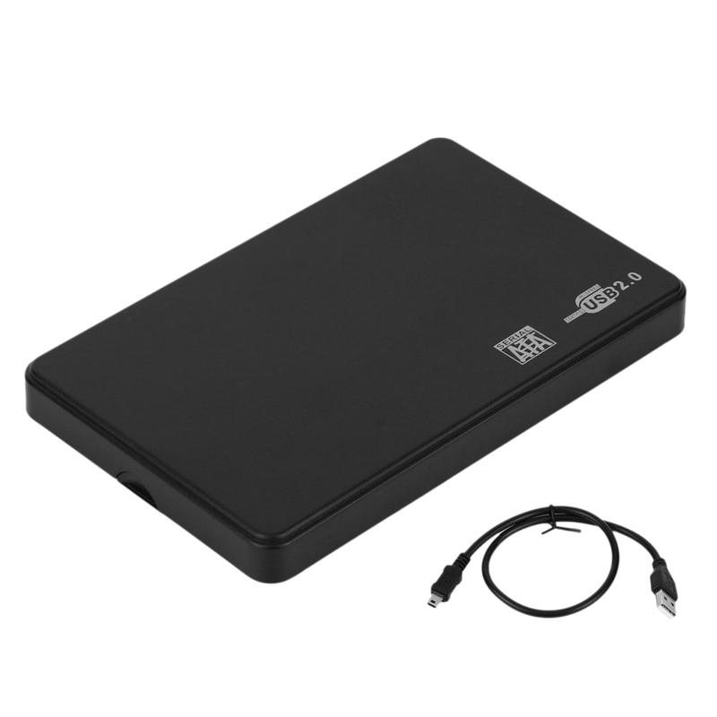 2.5 Inch USB HDD Case Sata Naar USB 2.0 Hard Drive Disk SATA Externe Behuizing HDD Harde Schijf Doos met USB Kabel: Default Title