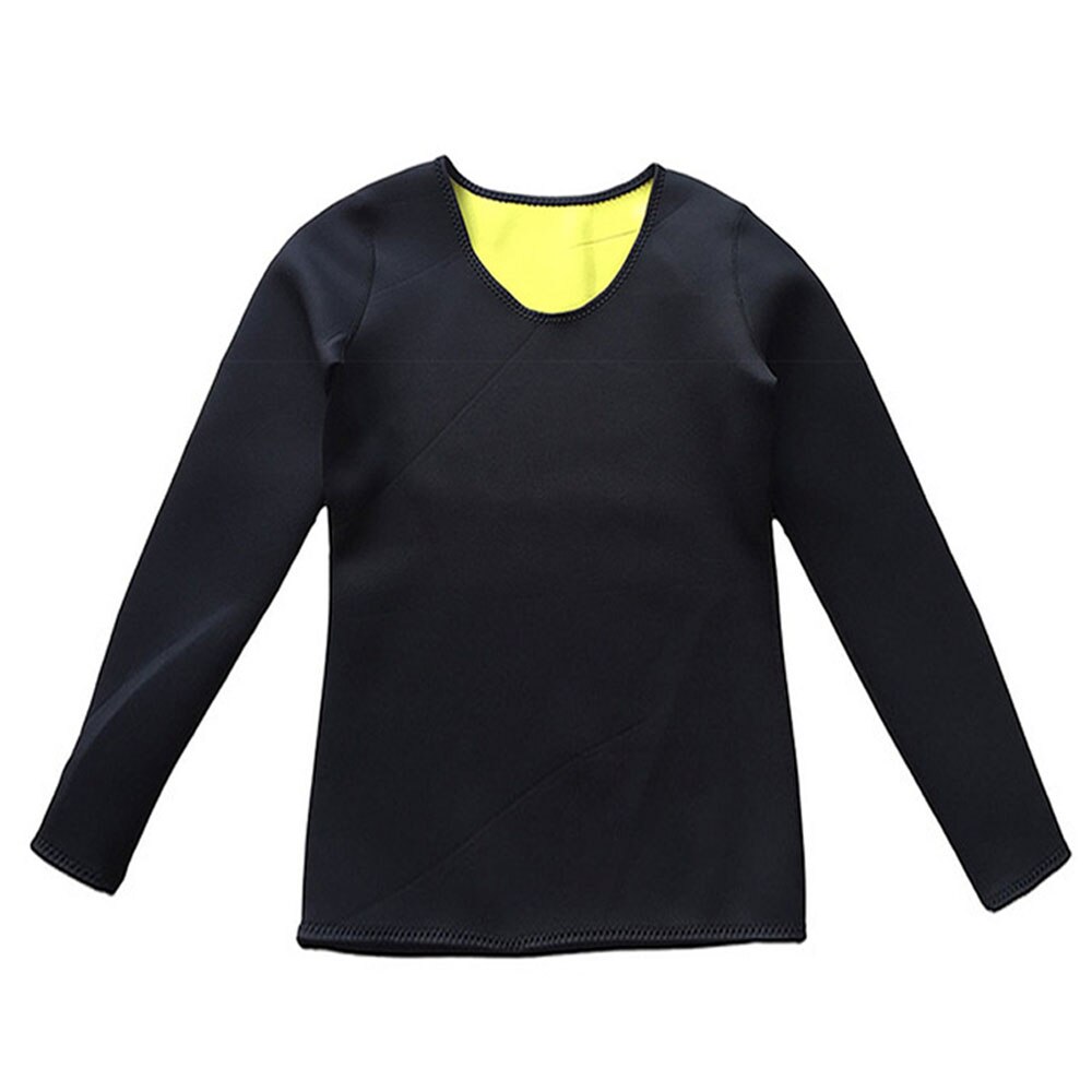 Women Neoprene Long Sleeve T shirt Slimming Vest Body Shaper Control Top