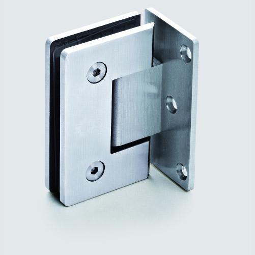 , 90 degree Stainless Steel shower clamp, shower hinge,glass clamp,Satin finished, Easy installation,durable