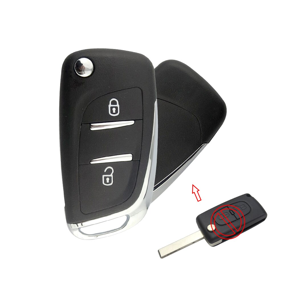 OkeyTech modificado Flip remoto de la llave del coche para Peugeot 307, 408, 308, 4007, 3008 para Citroen C2 C3 C4 C5 C6 VA2/HU83 CE0536/CE0523