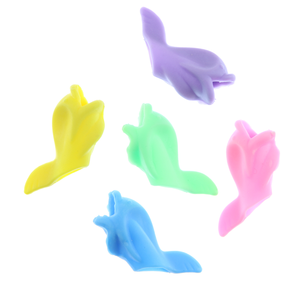 5pc Preschoolers Pupils Hold A Pen Device To Hold A Pen Correction Pen Pencil Writing Tool Silica Gel