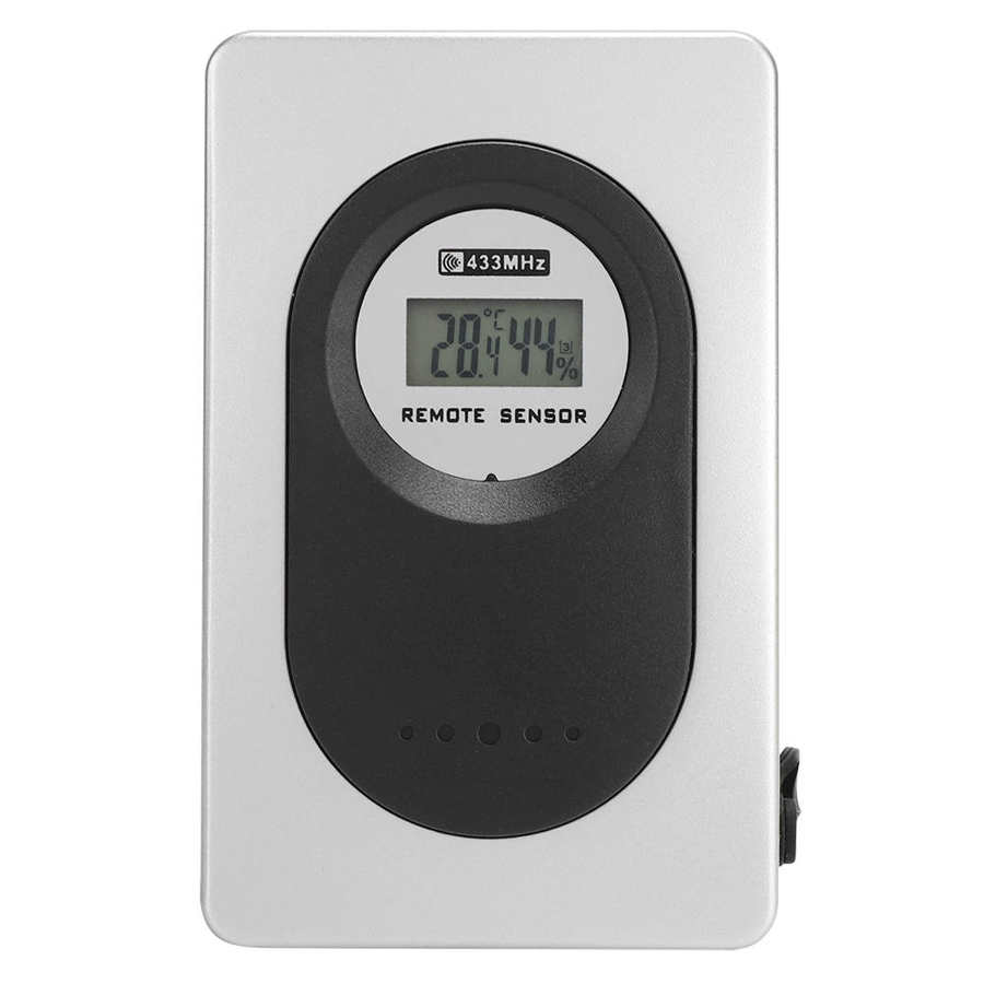 LCD digital thermometer RF weather station clock Digital LCD wireless thermometer hygrometer Temperature humidity measurement