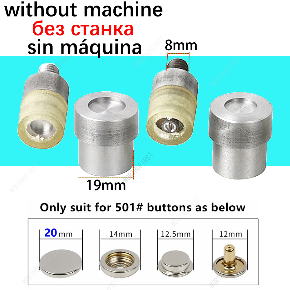 Aluminium handpons persmachine en stalen matrijzen voor drukknopen oogje doorvoertule parel klinknagel jeans knop mal naaien accessoire: groen wit