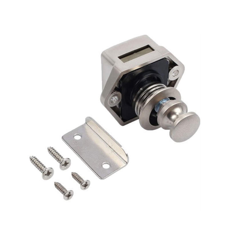 20Mm Diameter Camper Push Lock Rv Caravan Boot Lade Klink Knop Lock Home Kast Lade Lock Knop Lock Meubels hardware