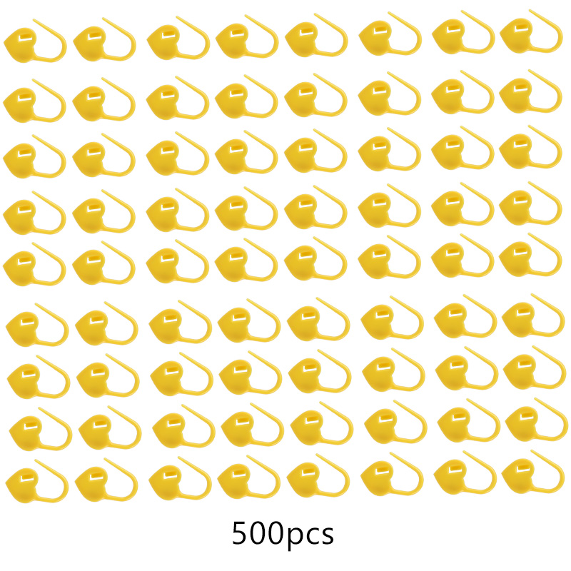 500Stck bunt Sicherheit Stifte Plastik Clips Marker Stifte Pro Stricken überqueren Stich Halter Handwerk DIY Nähen Bausatz Brosche Zubehör: Typ9