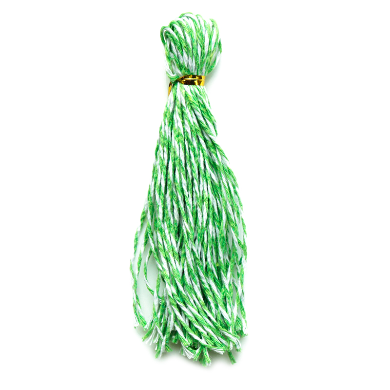 50/100pcs Natural Hemp Strings Red Green Cotton Cords for Tags Handmade Item Packing Decoration Bakery Twines