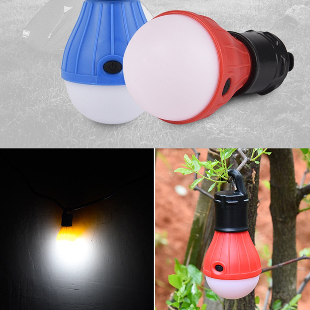 mini bærbar lanternetelt lampe ledet nødlampe vanntett hengende krok lommelykt til utendørs camping