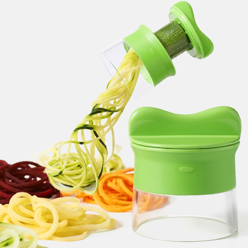 Handheld Wortel Aardappel Komkommer Spiraal Rasp Snijder Groente Fruit Slicer Salade Noodle Spaghetti Courgette Blade Spiralizer