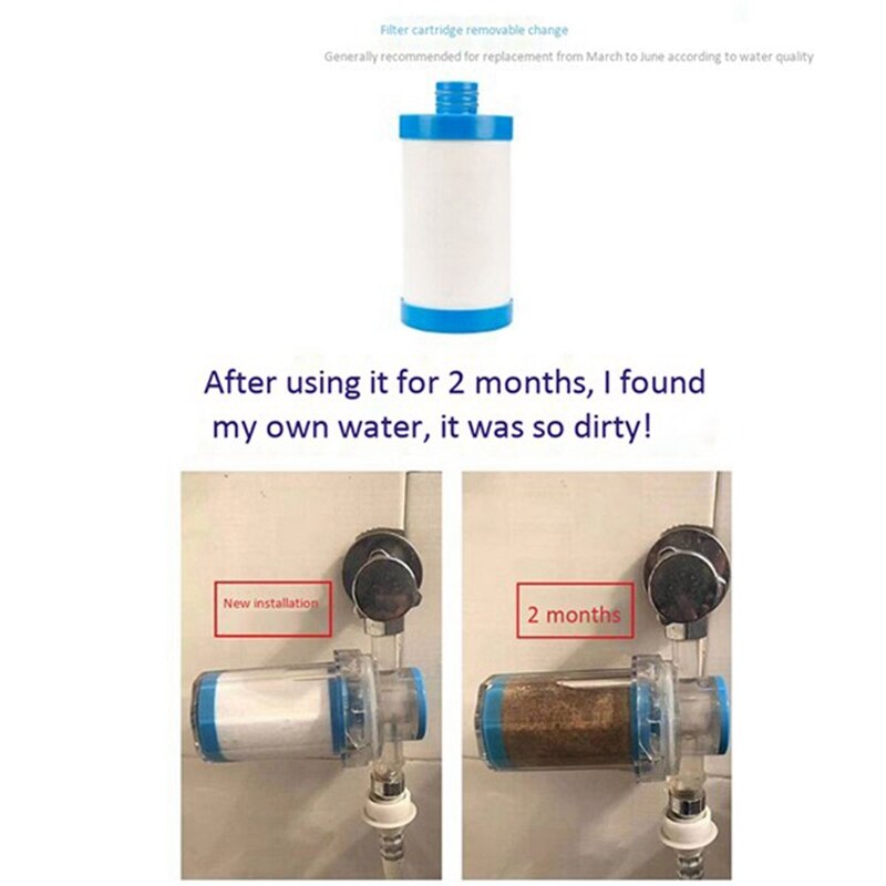 Gtbl-haushaltsfilter gegen verunreinigungen, rost, ablagerungen, waschmaschine, warmwasserbereiter, dusche, duschwasserfilter, wasserreiniger