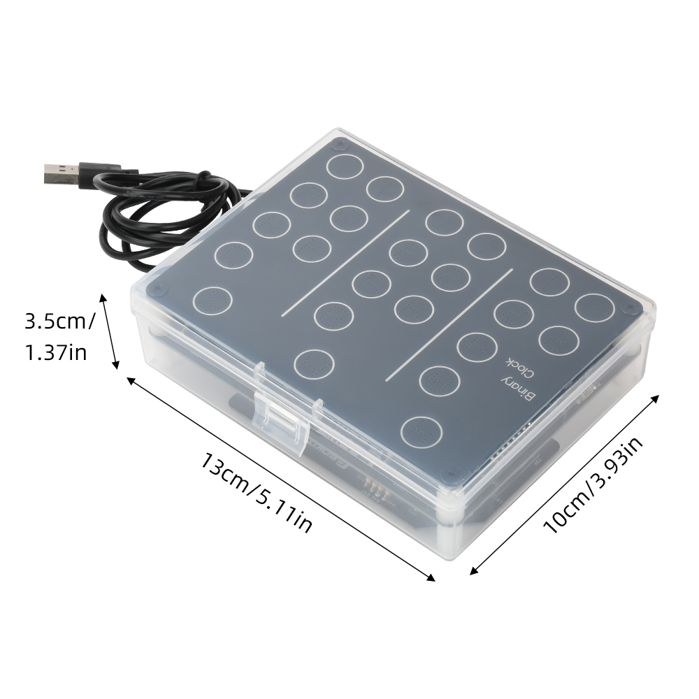 LED Display Binary Clock Electronic Clock DIY kit DC 5V Electronic Welding DIY Parts USB interface