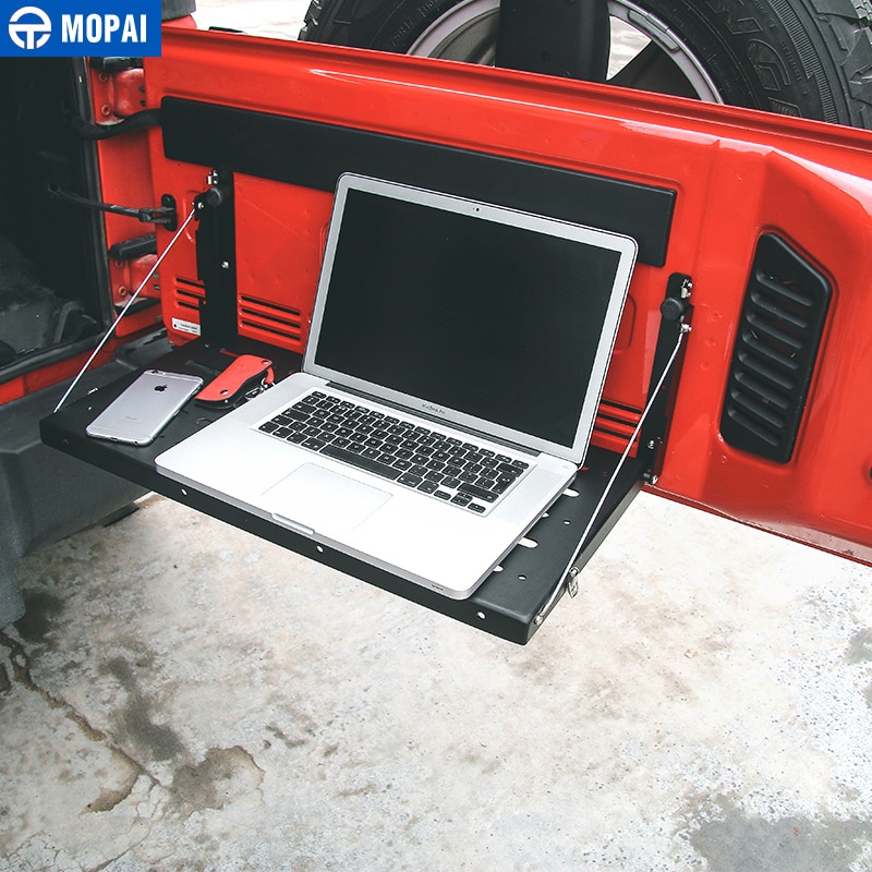 MOPAI Car Interior Trunk Rear Door Rack Cargo Luggage Carrier Shelf Storage Rack for Jeep Wrangler JK 2007 Accessories