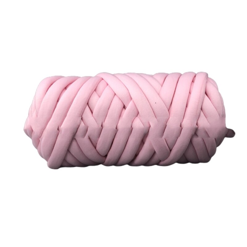 500g Washable Arm Yarn Super Chunky for Arm Knitting DIY Bed Fence Cotton Tubular Super Chunky Yarn Skin Friendly LX9E: Pink