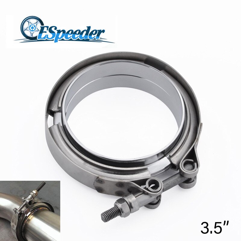 Kits de pinces d'échappement de Turbo d'acier inoxydable de bride de bande de V d'argent de 3.5 pouces appropriés à la pièce universelle de moteur de bride de voiture