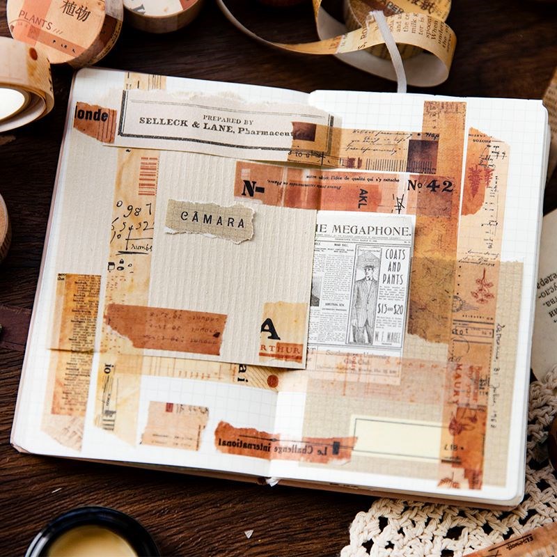 Vintage
Washi Tape Antique Retro Decorative Masking Tape For Craft Kids Scrapbooking Supplies