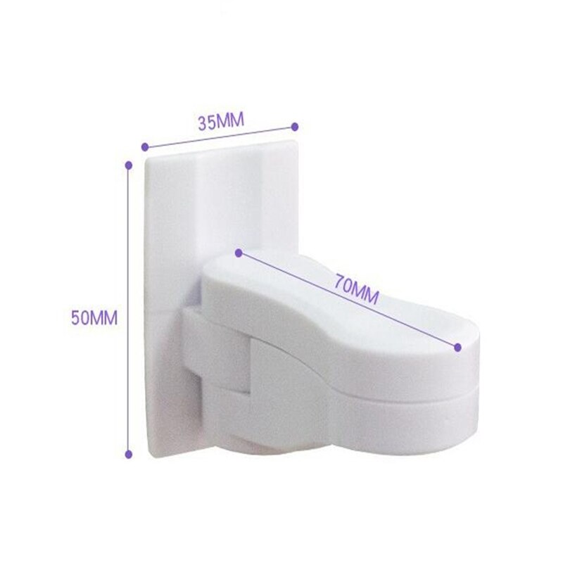 White Plastic Child Safe Security Window Door Sash Lock Safety Lever Handle Sweep Latch Hardware Locks: Default Title