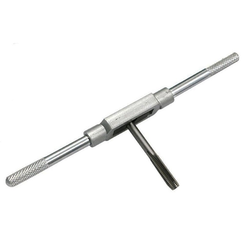 8 Pcs Thread Metric Machine Wrench Hand Screw Thread Plug Taps &amp; 6 Pcs 3.3Inch Plastic Clip Fixture Fastening Clamp