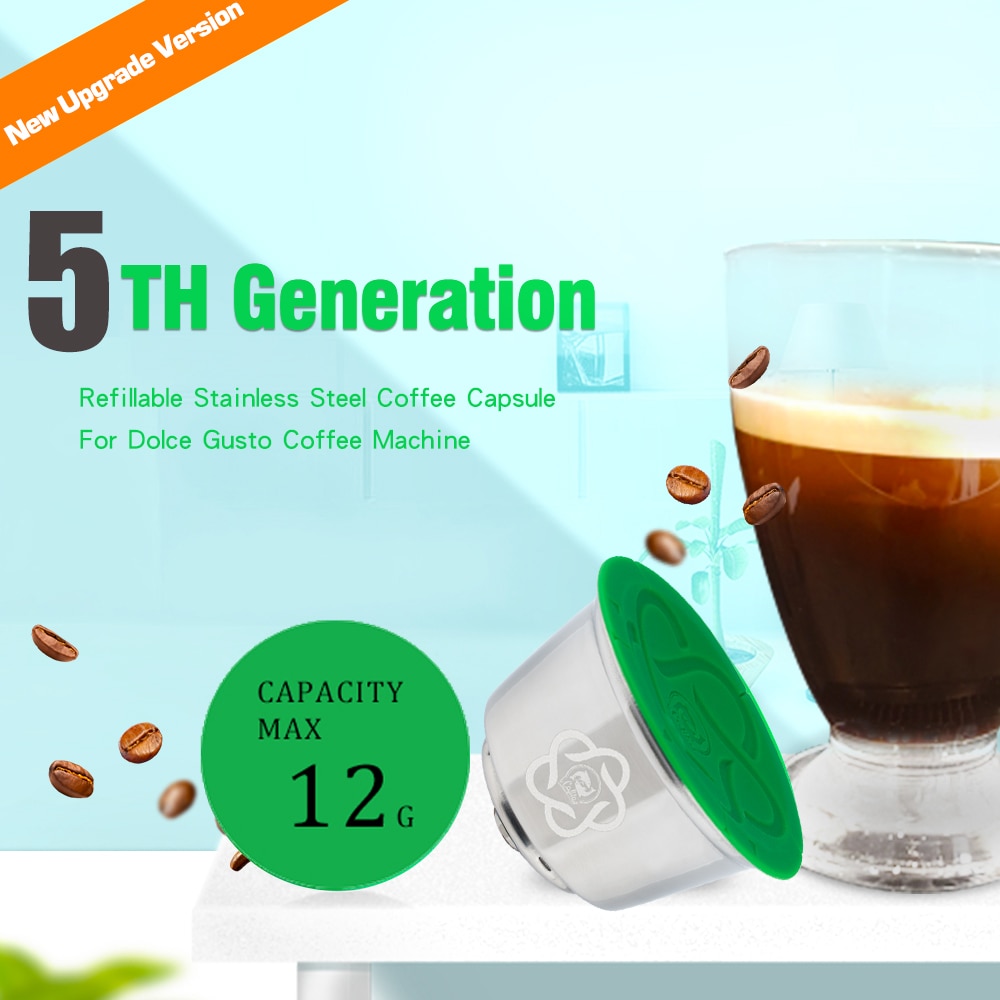 Icafilas Koffie Capsula Voor Dolce Gusto Mini Me Herbruikbare Koffie Capsule Piccolo Xs Pods Rvs Crema Filters