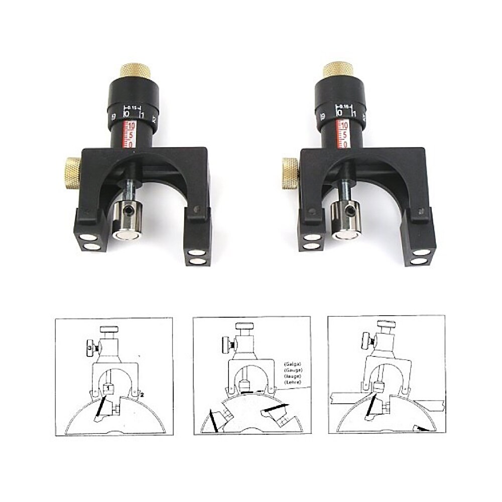 2Pcs Adjustment Wood Planer/Jointer Knife Setting Jig Magnetic Planer Blade Setting Jig Gauge Carpentry Woodworking Tools