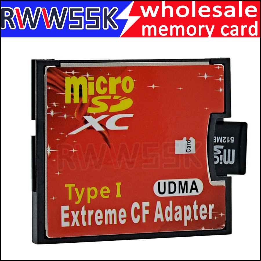 Micro SD SDHC SDXC tf to cf card Adapter MicroSD to cf card Extreme Compact Flash Type I Card up to 256GB