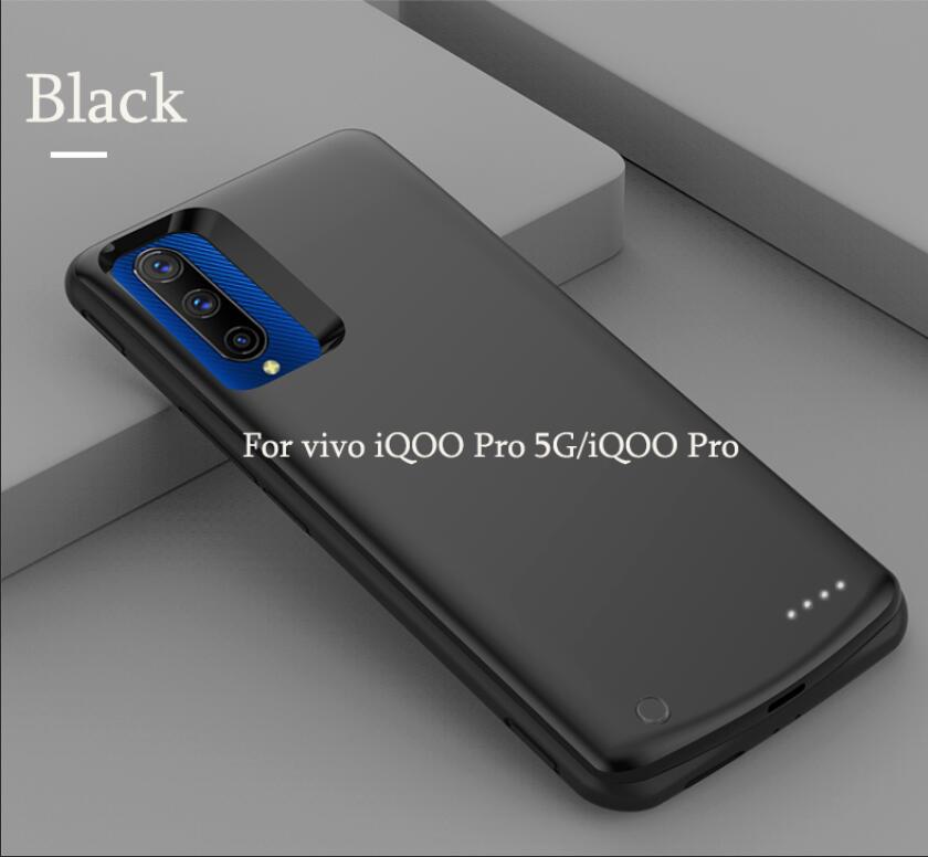 Cargador de batería de para vivo iQOO Pro, carcasa de batería de respaldo, 6800mAh, 5G: Black