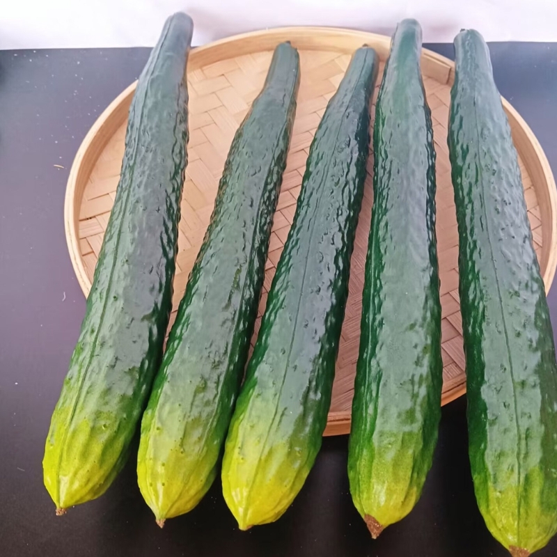 Mjuka pu konstgjorda gurkmodeller realistisk simulering grönsaksdekoration för hemfestdekoration och butiksdisplay