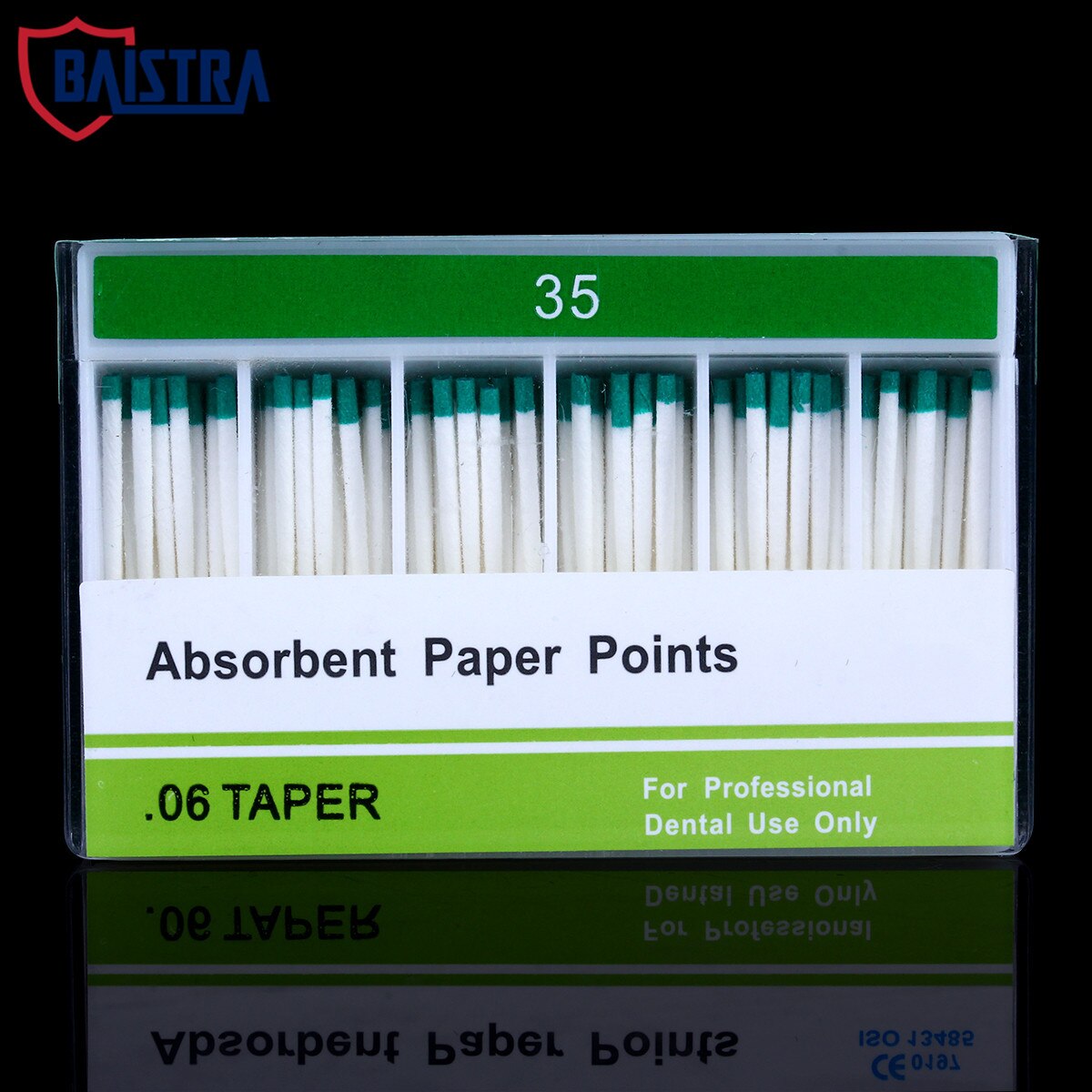 100pcs/Pack Dental Absorbent Paper Points Taper 0.06 Size 15# 20# 25# 30# 35# 40# 15-40#: Size 35