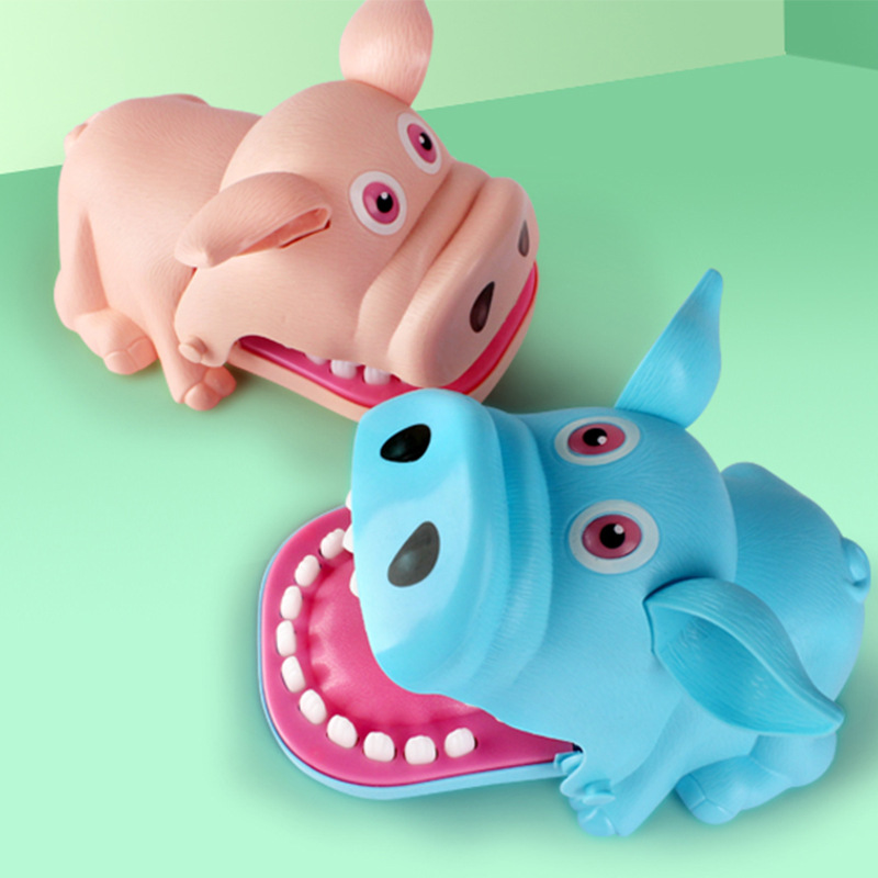 freundlicher Elektrische Beleuchtung Schwein Ordentlich Spielzeug Kreative Leucht Schwein Spiel klassisch Biss Finger Spielzeug Lustige Party-Spiel Spielzeug