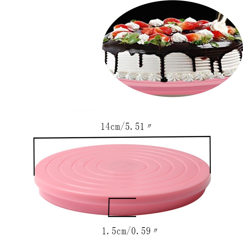 28 Cm Plastic Taart Draaitafel Roterende Anti-Slip Taart Decoreren Draaitafel Taart Draaitafel Ronde Cake Stand Keuken Bakken gereedschap