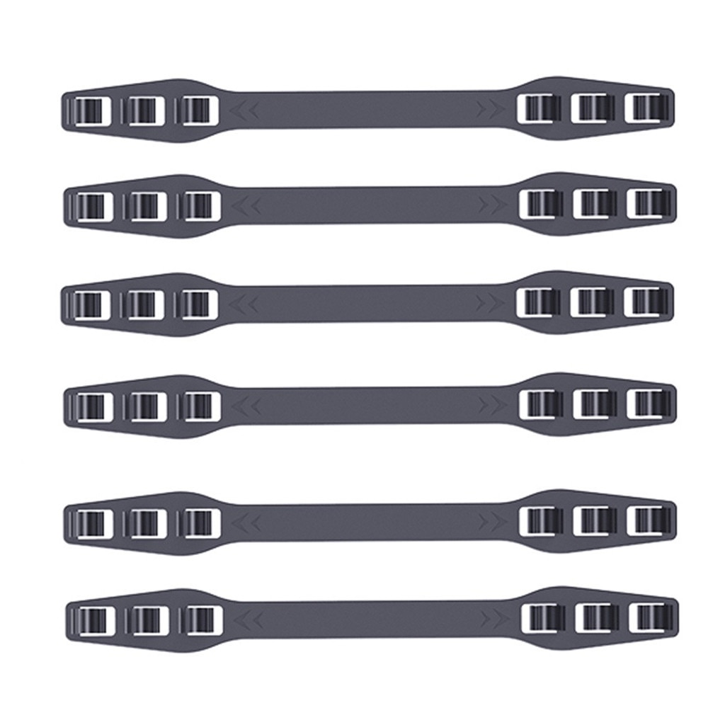 6pcs Face Mask Ear Hooks Extension Buckle Adjustable Earache Fixer Anti-slip Mask Ear Grip Extension Buckle Mask Accessories: Black