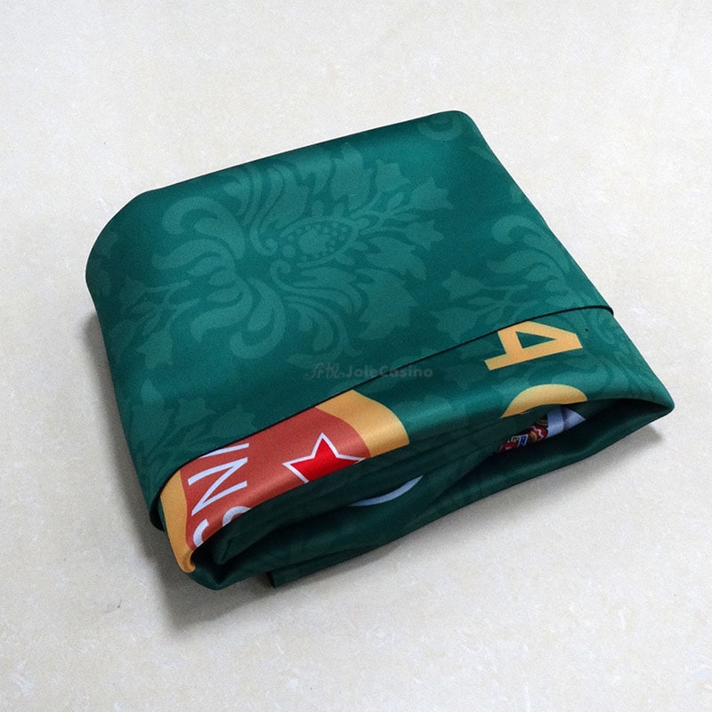 Tapis de Table de jeu de 1.2m, tissu de dessus de Table en caoutchouc, pour jeu de Poker Casino, Texas Hold'em Sic Bo, Blackjack, tapis de jeu