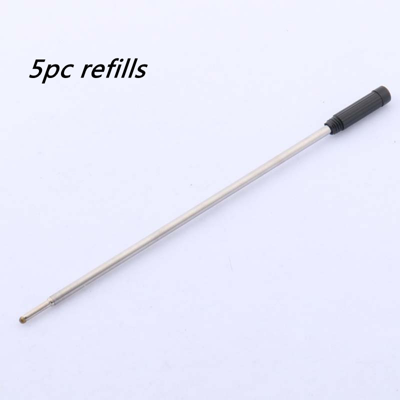 Witte Houten PEN Twist Gouden ZILVEREN Trim Balpen: refills