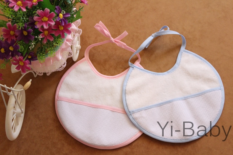 4pieces/lot YB0011 Baby waterproof bib Infant saliva towels Burp Cloths Cross stitch bib Baby bib