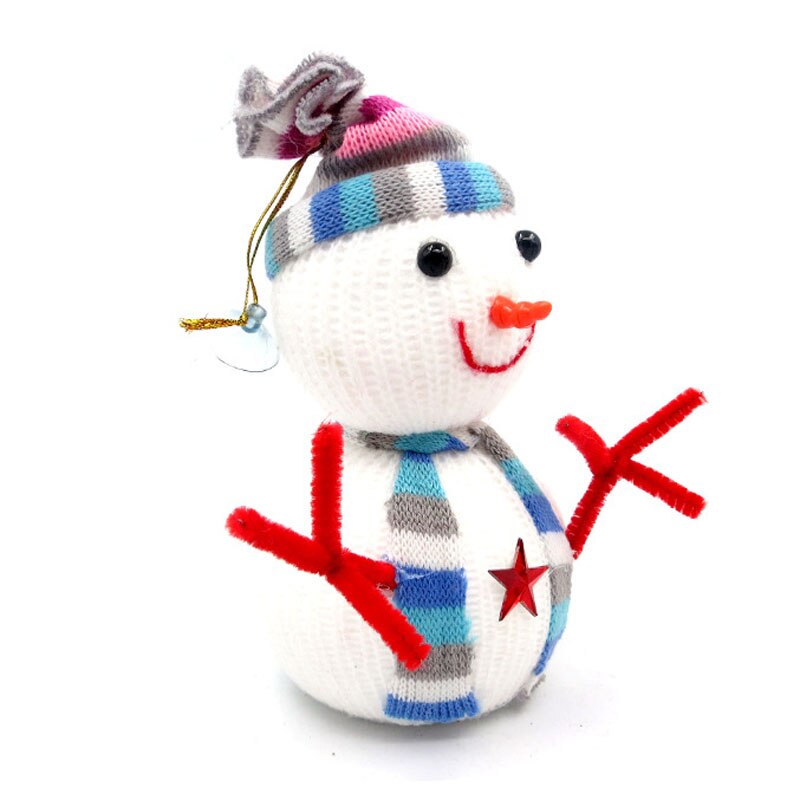 Snowman Opknoping Kerst Ornamenten 20 cm Kerst Sneeuwpop Speelgoed Pop Kerst Mooie Decoraties Voor Thuis Kids