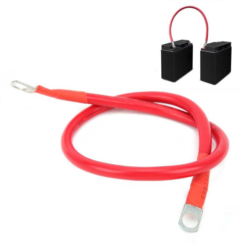 Copper Ground Wire 23.6 inch Wear‑resistant Earth Cable with Strict Standards for Connect Two Batteries for Battery