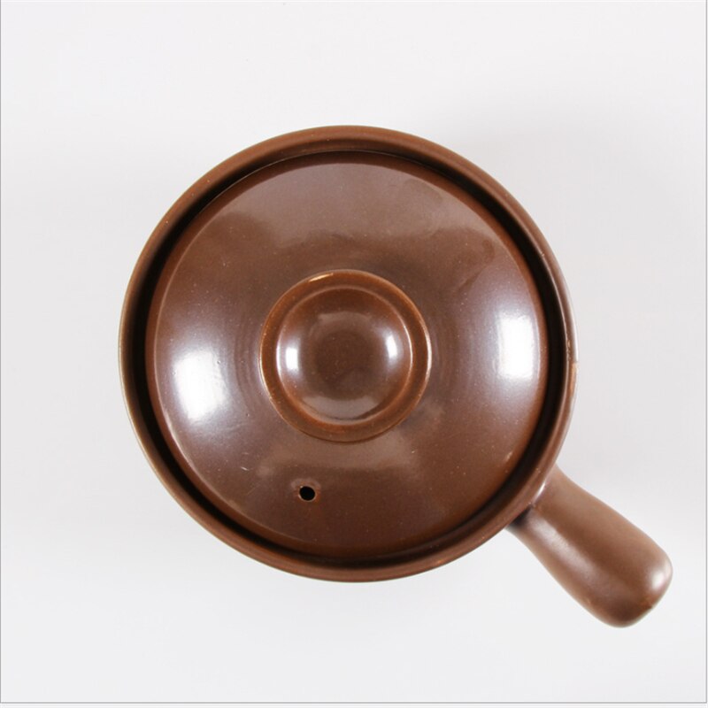 650Ml 900Ml Braadpan Rijst Noodle Pap Melk Soep Klei Stoofpot Aardewerk Kookpot Decoct Chinese Met Handvat Oor klei Pot
