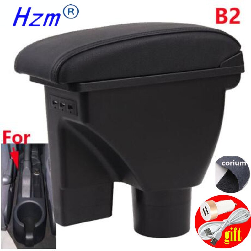 Dla HYUNDAI Getz podłokietnik części robić modernizacji dedykowany podłokietnik samochdoowy centrum pudełko robić przechowywania samochód akcesoria zespół USB łatwy w instalacji: B2 Real Corium