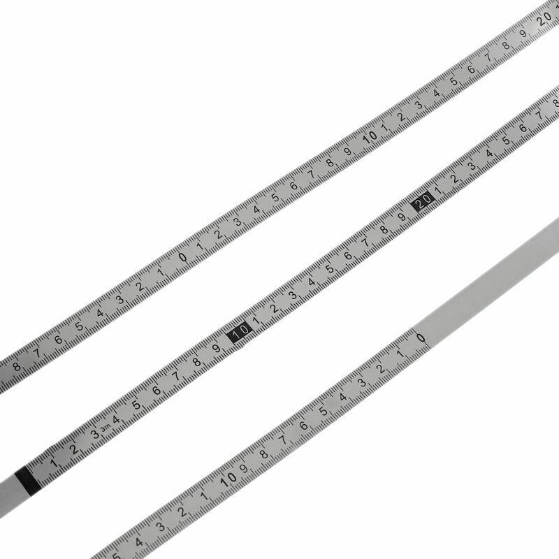 De acero inoxidable Mitra pista cinta autoadhesiva métrica escala regla MJJ88
