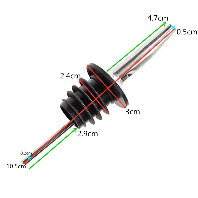 12 Stks/set Wijn Fles Schenker Stopper Rvs Wijn Liquor Geest Schenker Free Flow Wijnfles Schenktuit Stopper Bar tool