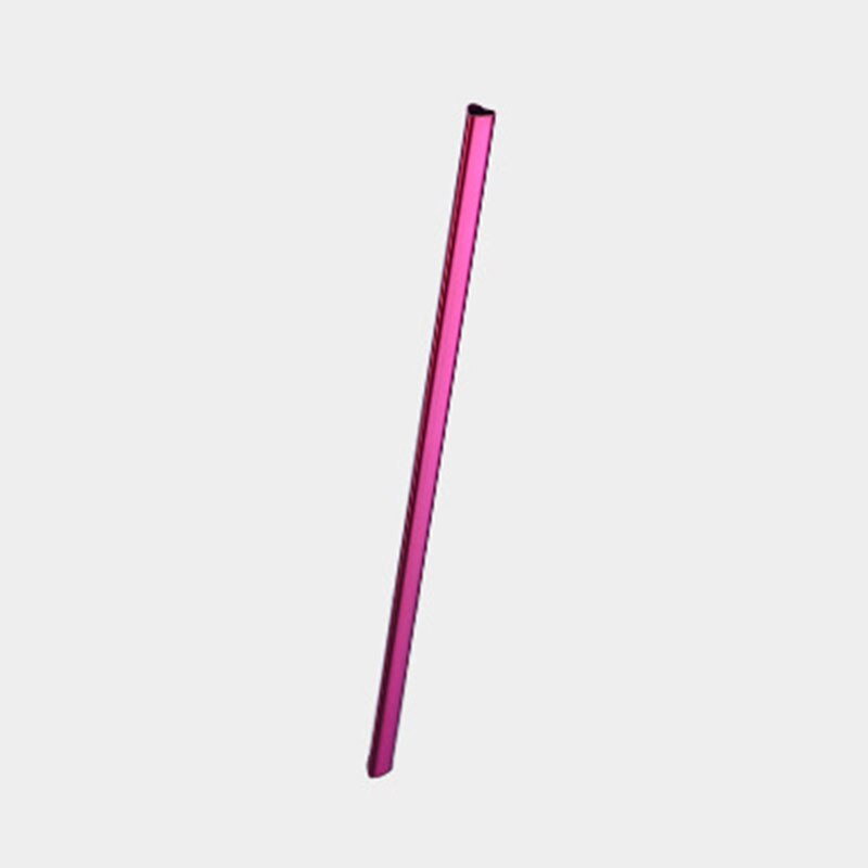 1pcs Drinking Straw Heart-shaped Straw Stainless Steel Reusable Straws Bar Boba Bubble Tea Milkshake Straight Straws Tubes: rose red