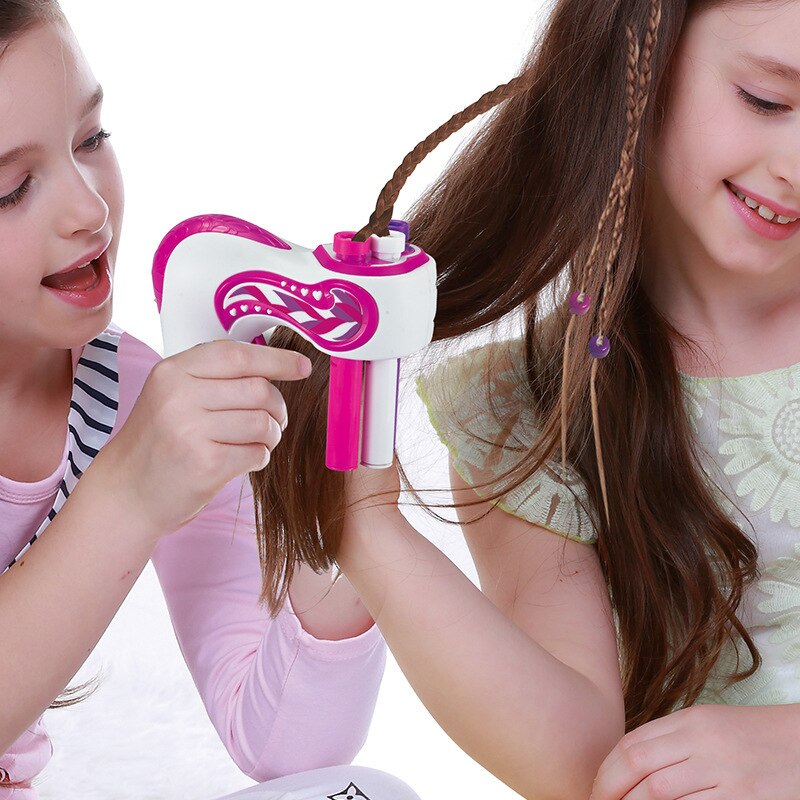 Cheveux tressage jouets de coiffure électrique enfants trois brins tresse automatique cheveux tressage outil jouets en plastique pour les filles