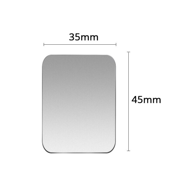 5pcs/lot Magnetic Metal Plate For Car Phone Holder Universal Iron Sheet Disk Sticker Mount Mobile Cellphone Magnet Stand: 1PCS Silver 35x45