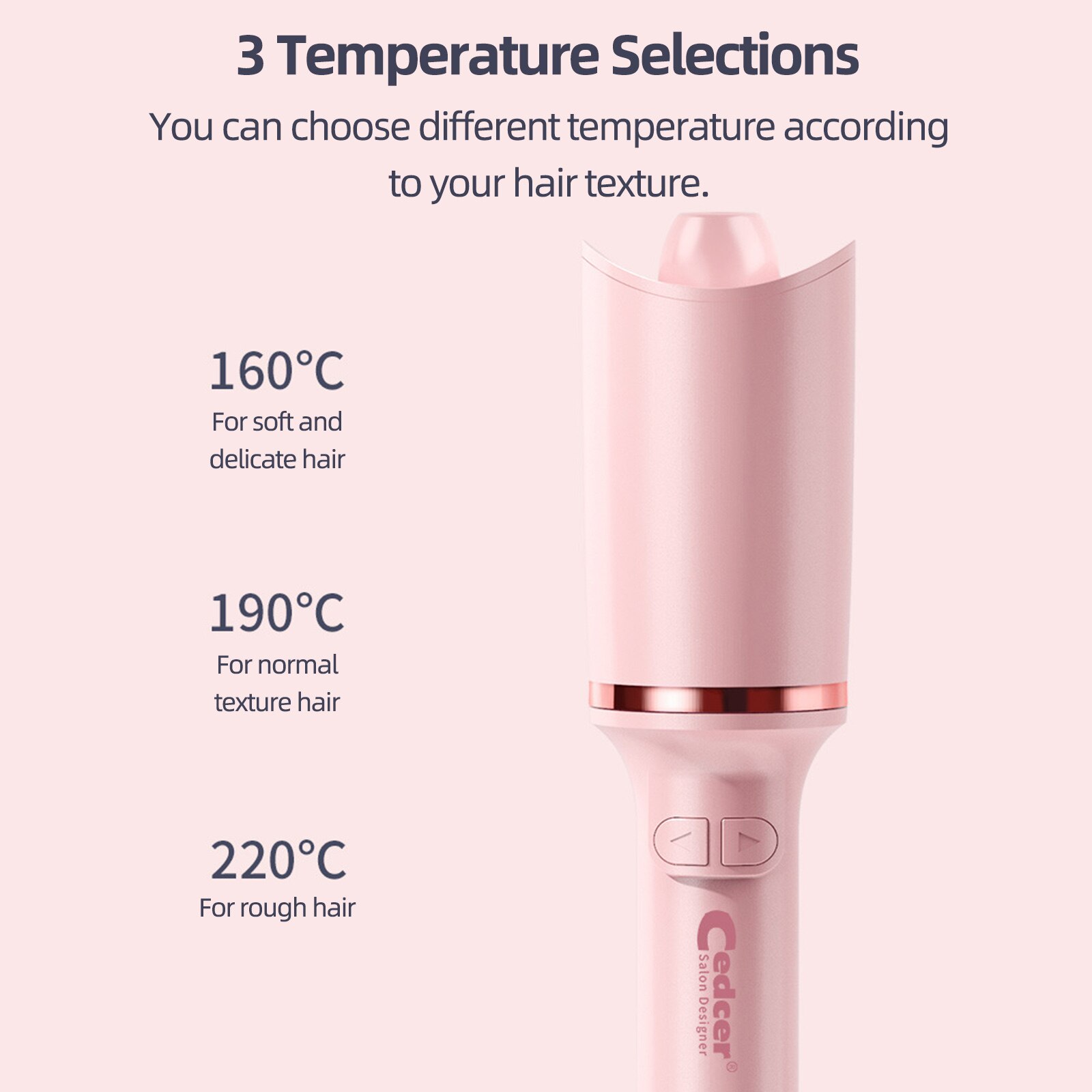 Rizador de pelo eléctrico automático, máquina rizadora de cabello con calefacción rápida