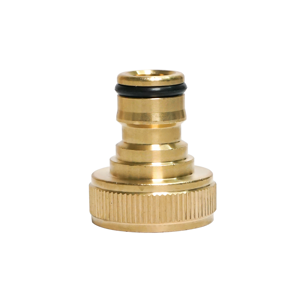 2 stk/sett hageslange hurtigkobling vannslange hurtigkobling 3/4 tommer messing enkel kobling gjengede kontakter