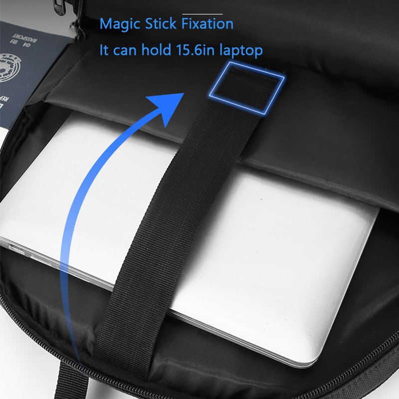 Mochila de negocios de 16 pulgadas para hombre, bolsa para ordenador portátil multifuncional, sencilla e informal, resistente al agua, mochila para estudiante de 4 capas