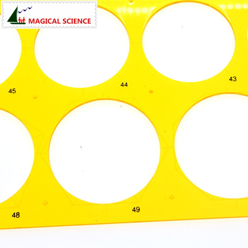 30cm plastic big circle drawing template KJ009 Students circular rulers Drawing Templates