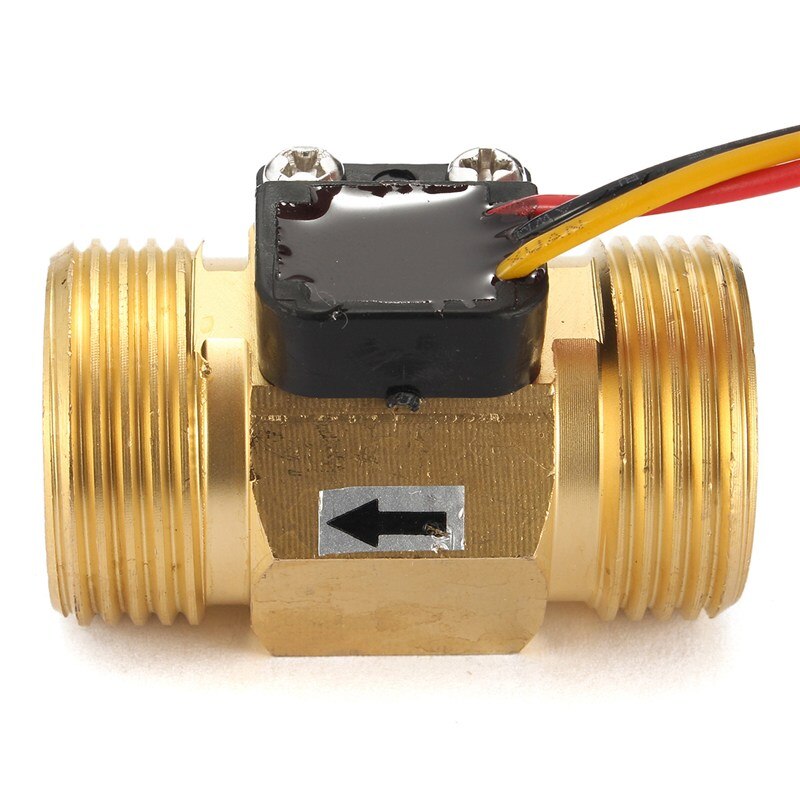 Water Flow Sensor G3/4 "DN20 Koper Hall Effect Vloeibare Switch Flow Meter Flow Sensor